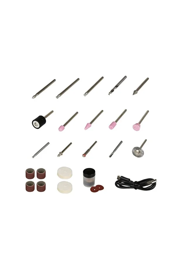 RTM1310 Şarjlı Mini Taşlama Gravür Seti 3.2 mm 2Ah 3.6 V Lion - 42 Parça